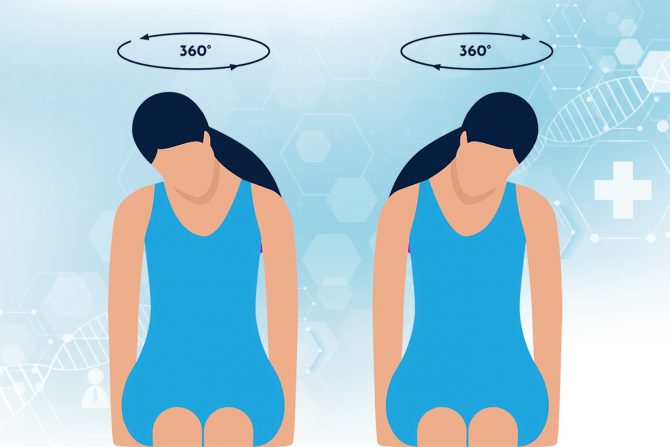 vežbe za vrat- vežbe rotacije-dugo sedenje