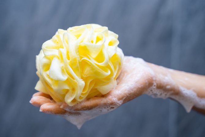 lufa-mrežica za kupanje- bakterije - održavanje