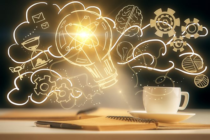 Kafa, čaj, mozak
