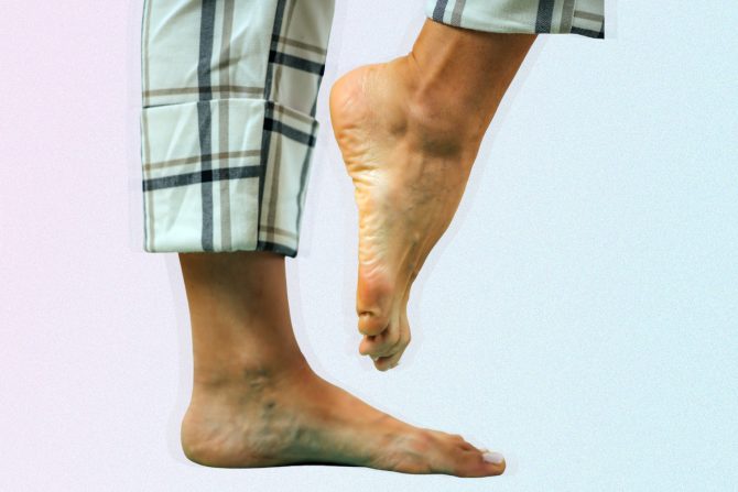 stojite na jednoj nozi