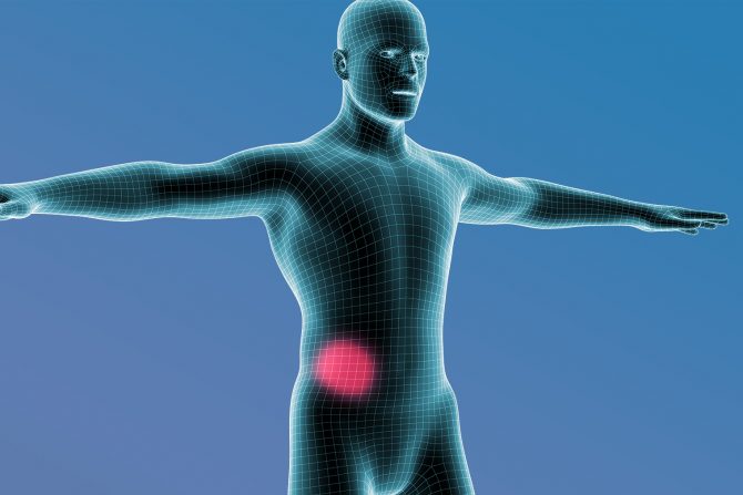 bol u donjem desnom delu leđa