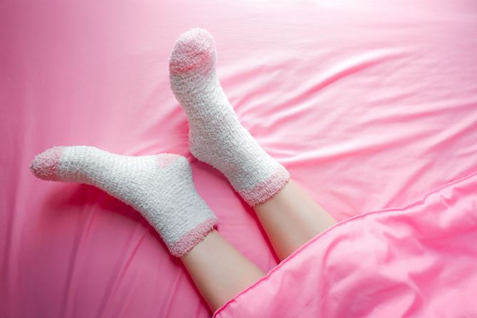 spavanje u čarapama