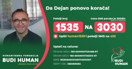 Pomoć za Dejanovo lečenje putem fondacije 