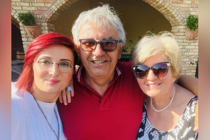 Nevena Buča i porodica