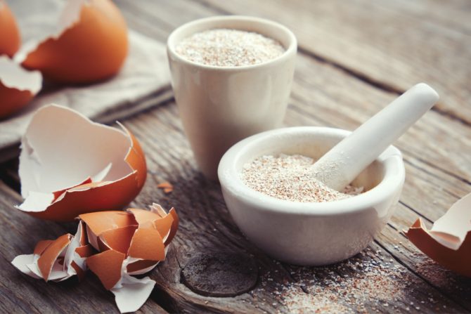 prah od ljuske jajeta