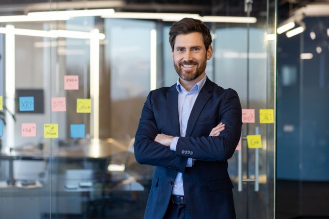 uspešan i zadovoljan poslovni čovek