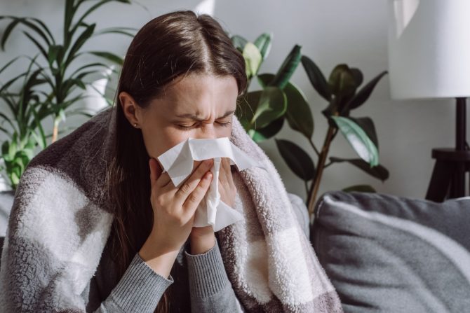 zapušena jedna nozdrva