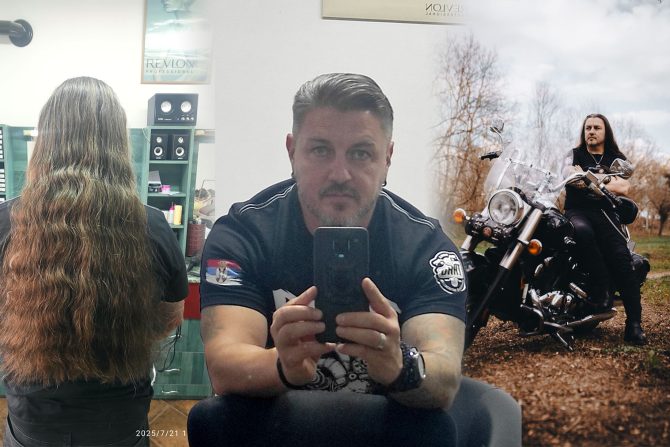Bajker Dejan odsekao kosu